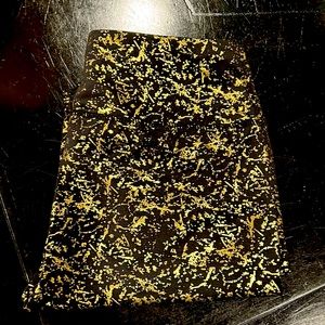 Zyia Active Black Gold Metallic Light n Tight Leggings Women’s Large